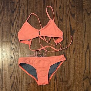 Jolyn Clothing Vibrant Coral Bikini